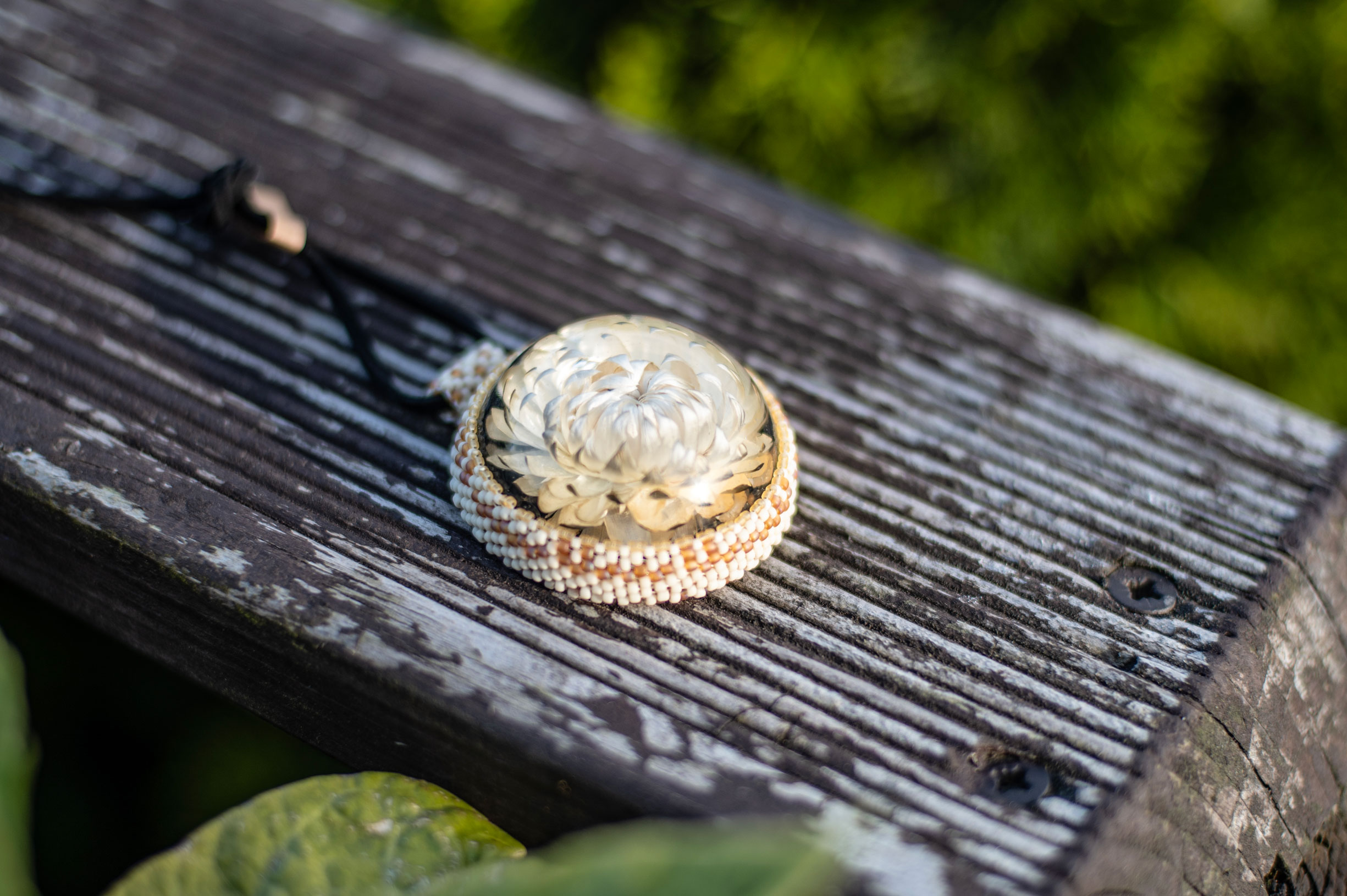 Wisiorek obszywany „MONIKA” - obrazek 2