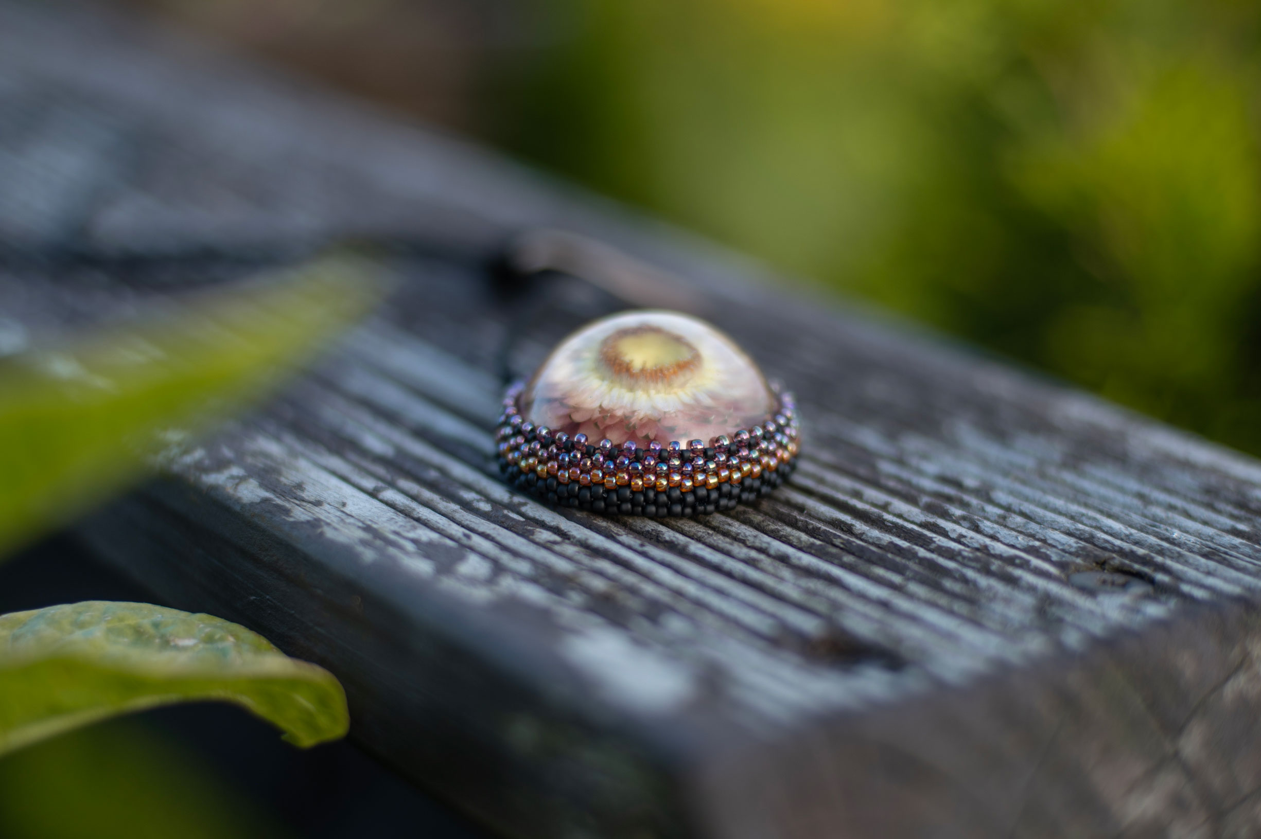 Wisiorek obszywany "MONIKA" - obrazek 2