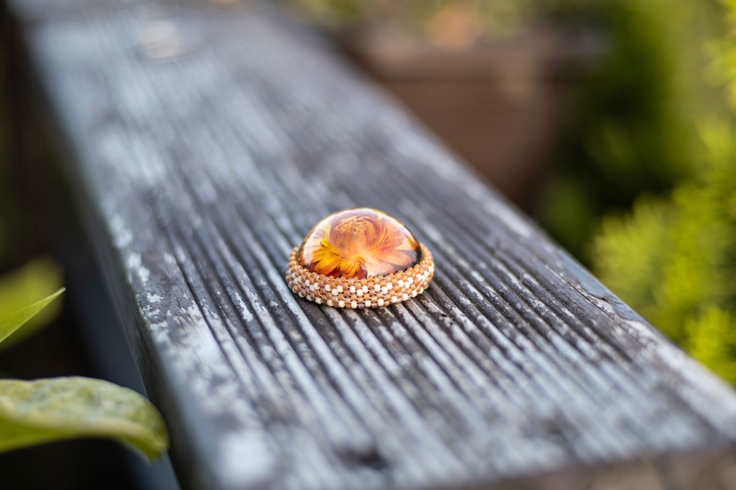 Wisiorek obszywany „MONIKA” - obrazek 3