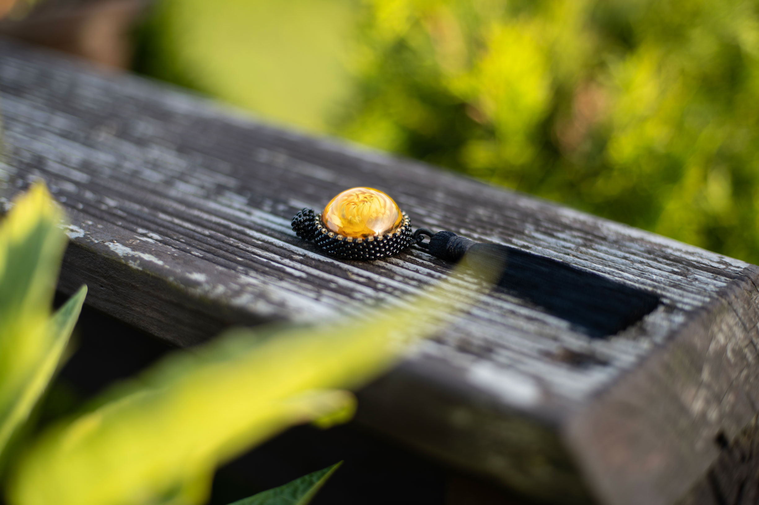 Wisiorek obszywany z chwostem „MONIKA” - obrazek 3