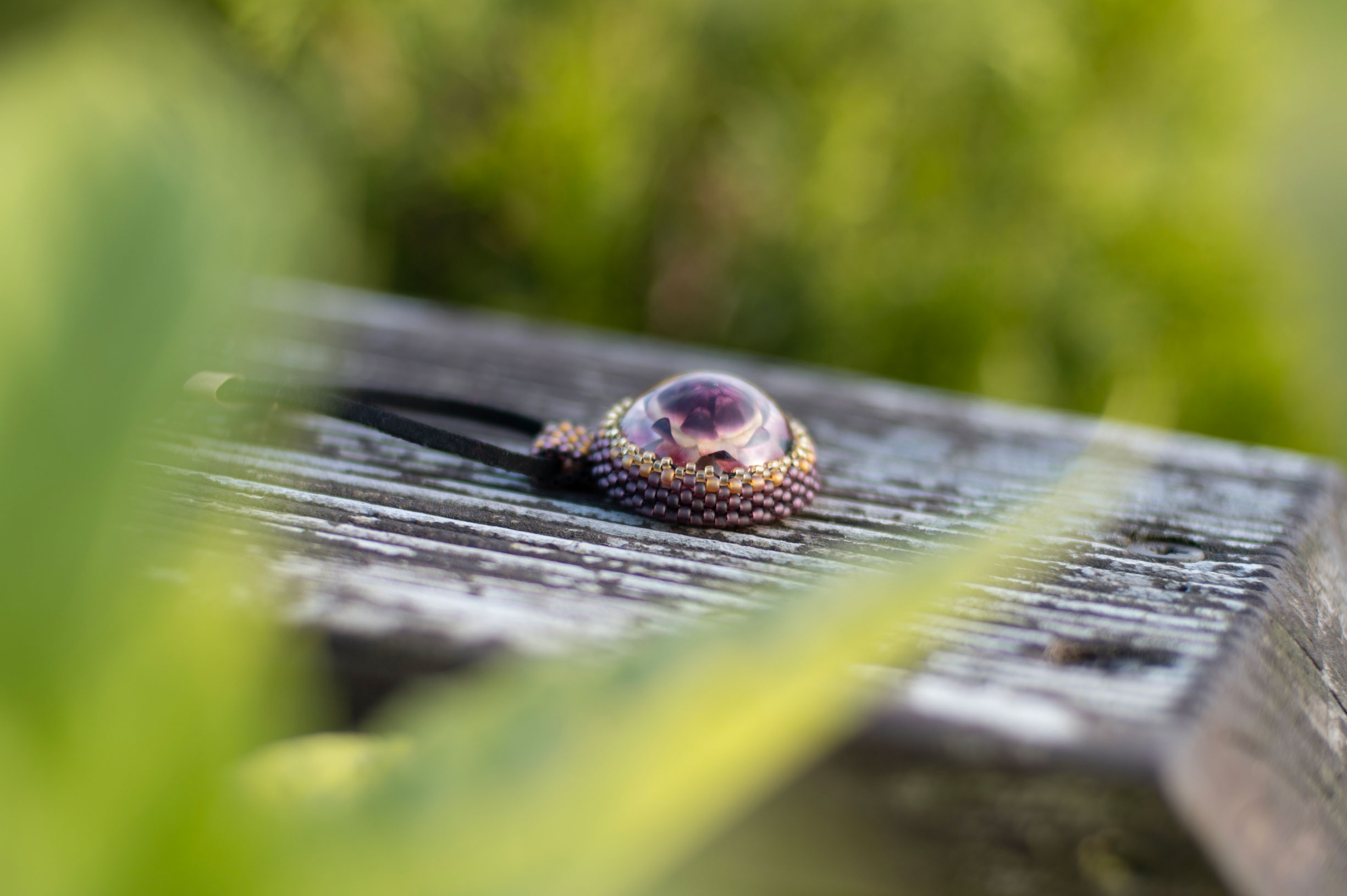 Wisiorek obszywany „MONIKA” - obrazek 4