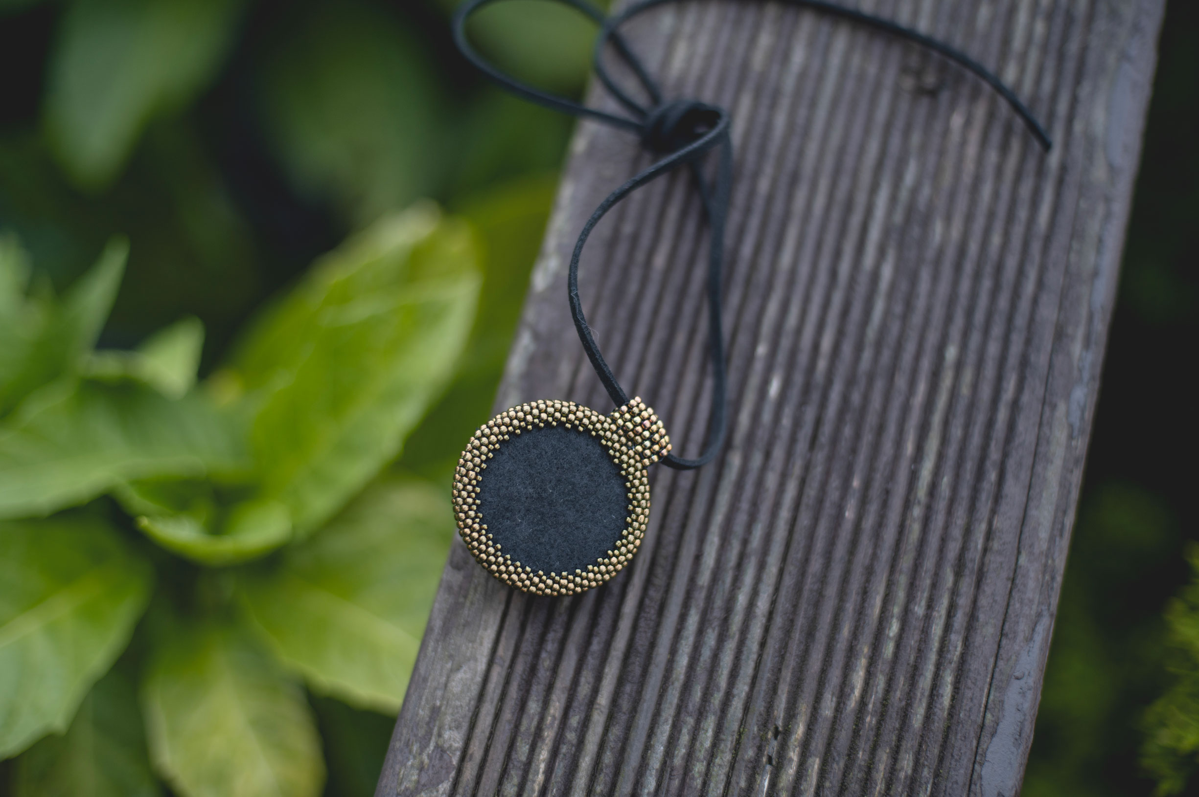 Wisiorek obszywany „KINGA” - obrazek 3