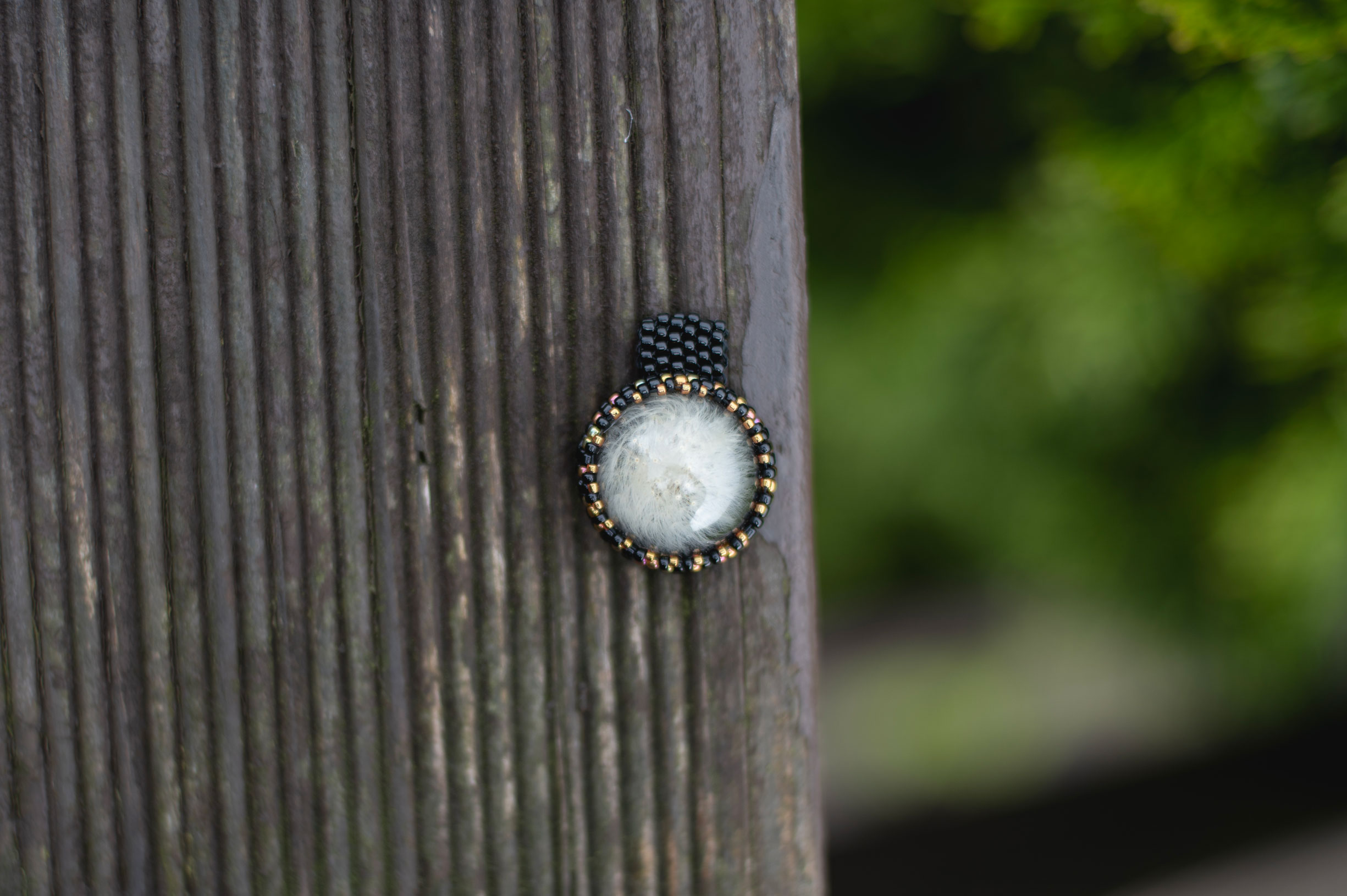 Wisiorek obszywany „KINGA”