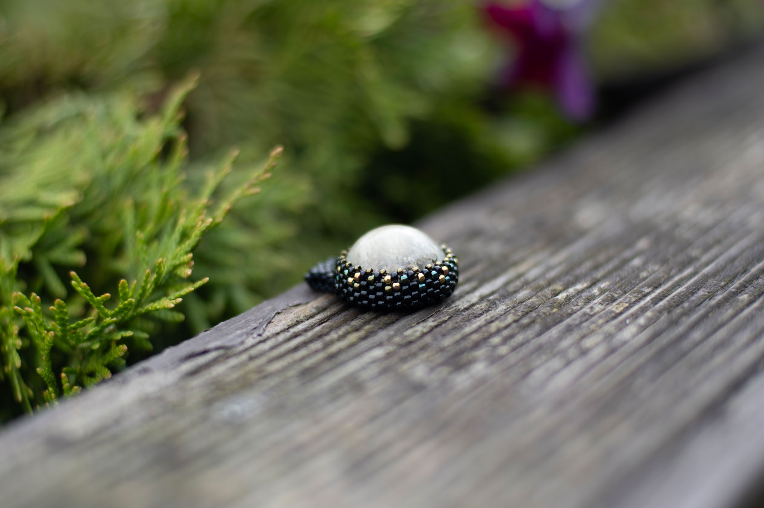 Wisiorek obszywany „KINGA” - obrazek 4