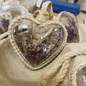 Serduszka / wrzos, zatrwian, włóczka