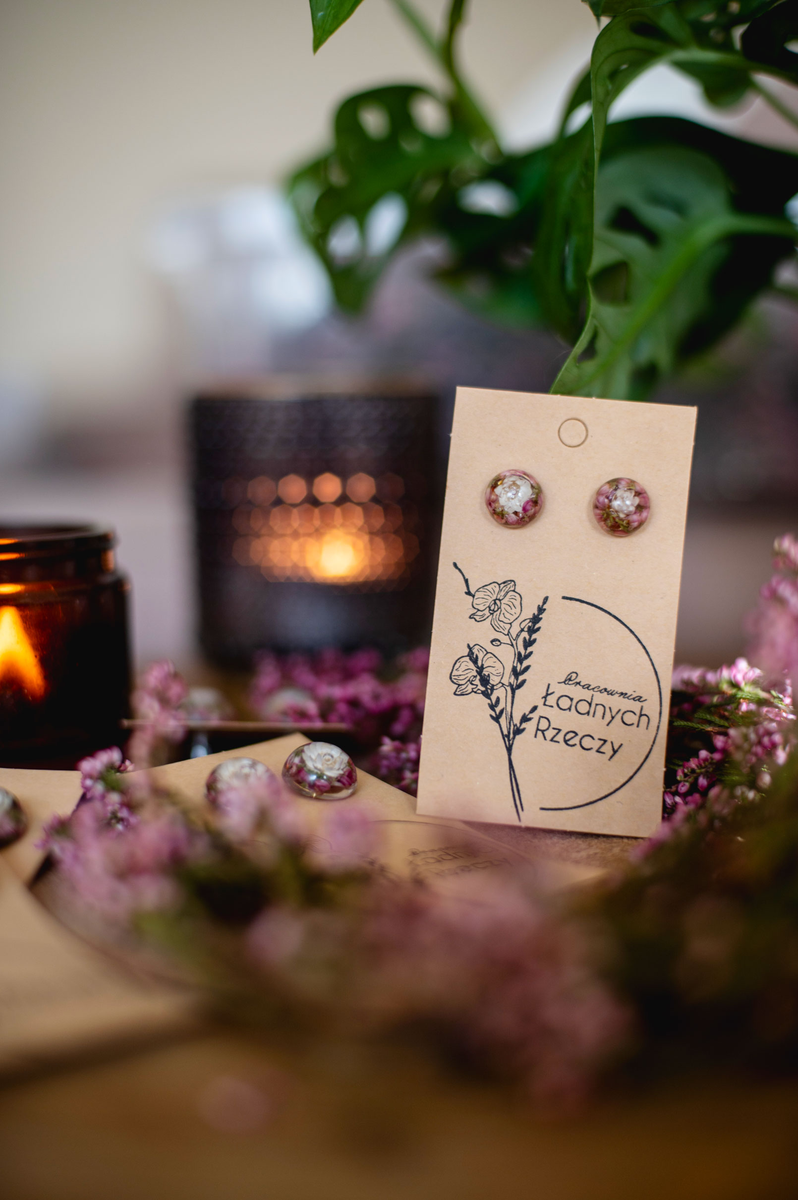 Sztyfty z wrzosem i glixią "KAROLINA" - obrazek 4