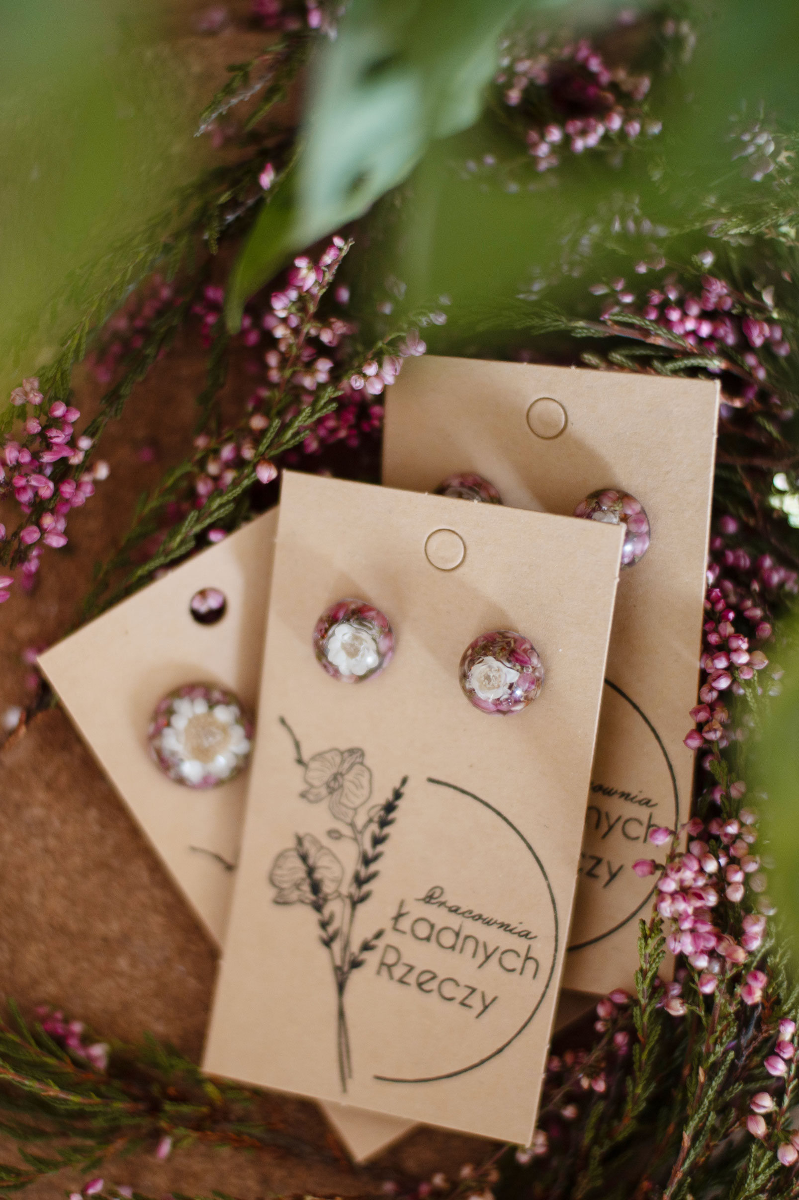 Sztyfty z wrzosem i glixią "KAROLINA" - obrazek 5