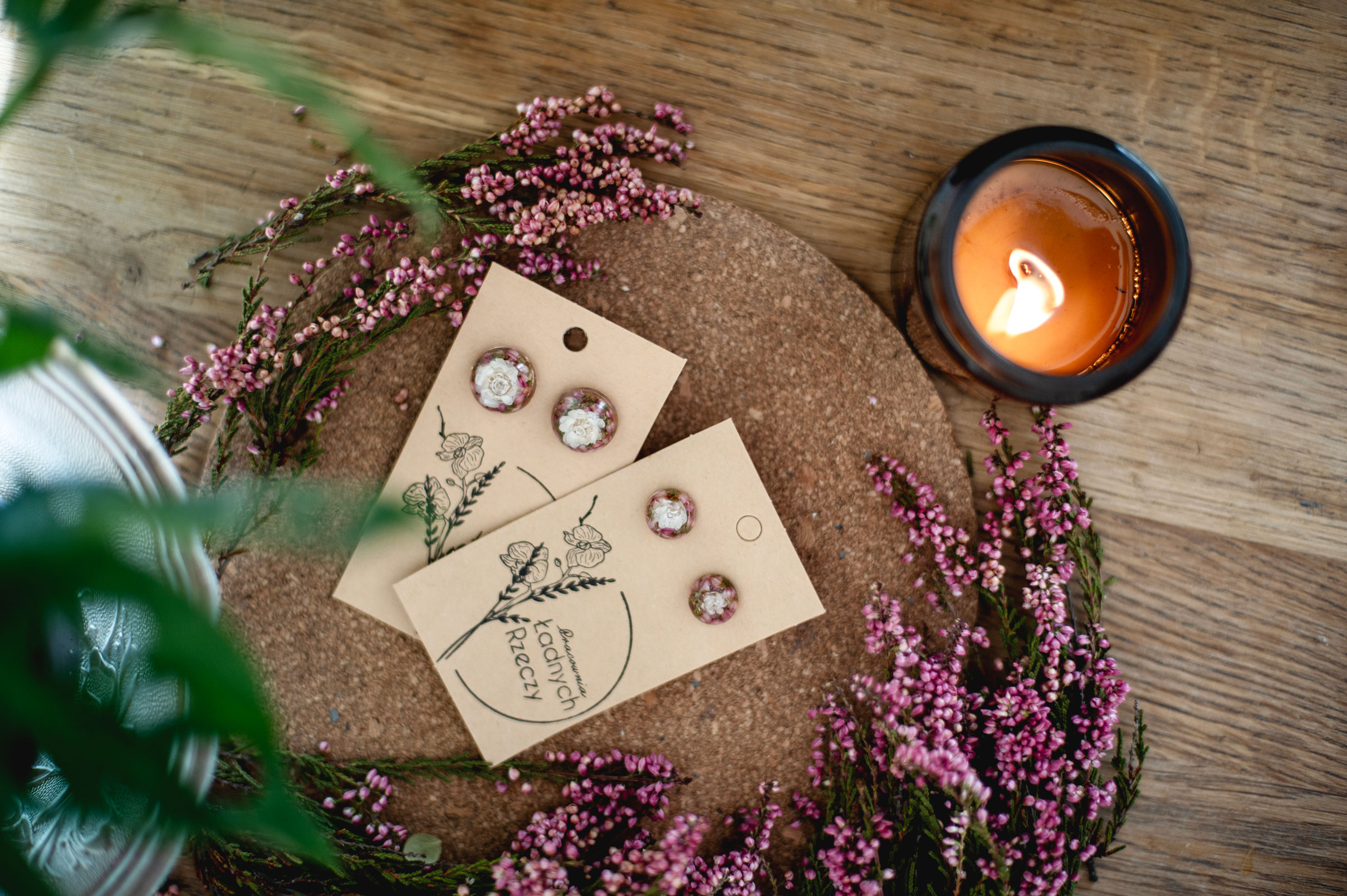 Sztyfty z wrzosem i glixią "KAROLINA" - obrazek 2