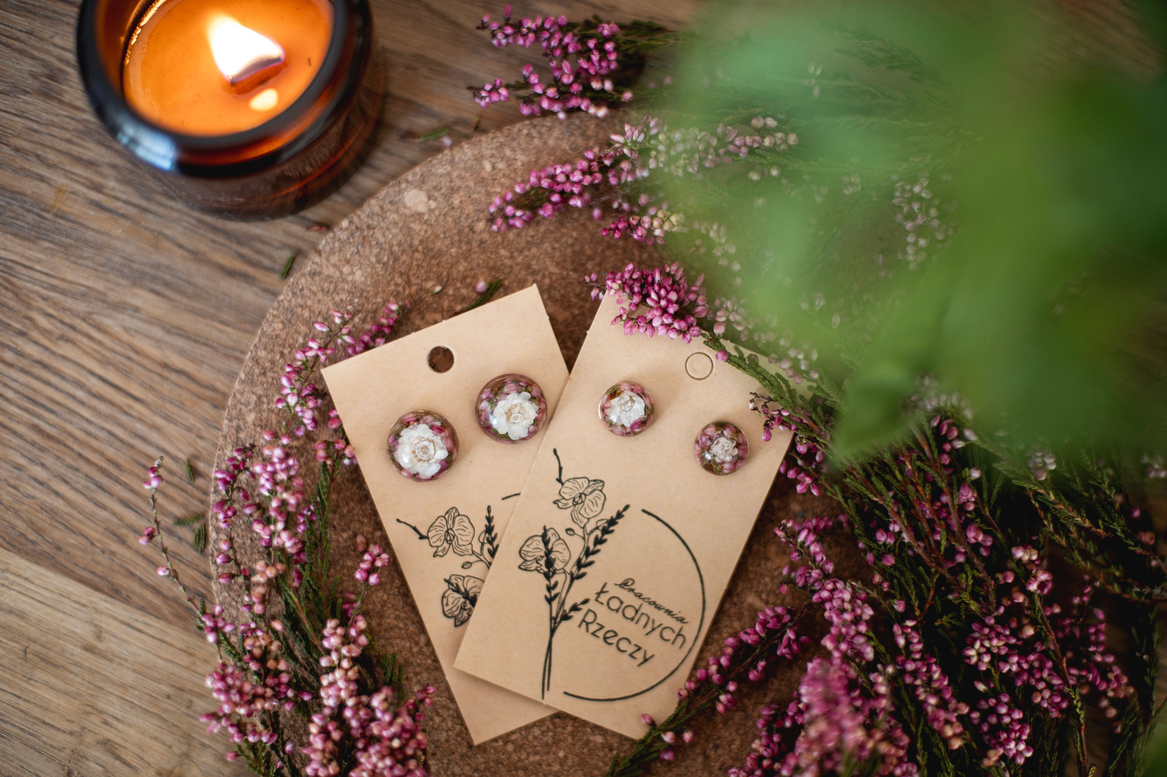 Sztyfty z wrzosem i glixią "KAROLINA" - obrazek 8