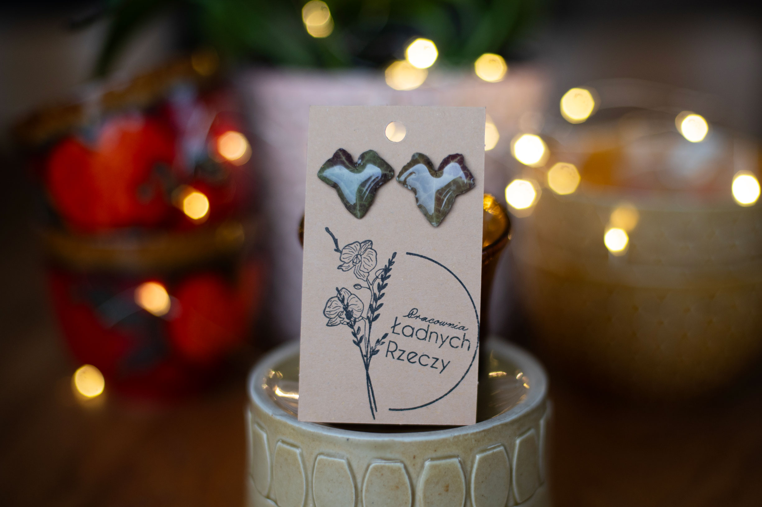 Sztyfty „LISTEK” (bluszcz) - obrazek 2