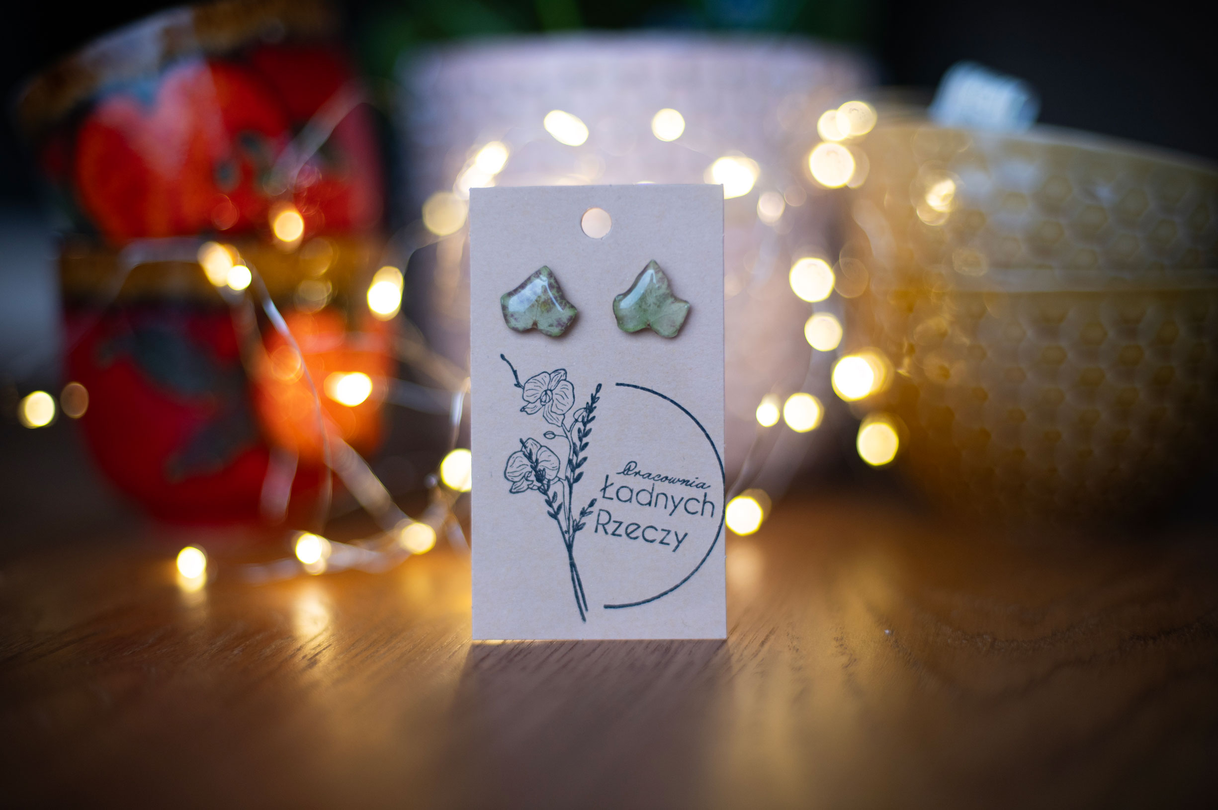 Sztyfty „LISTEK” (bluszcz) - obrazek 2