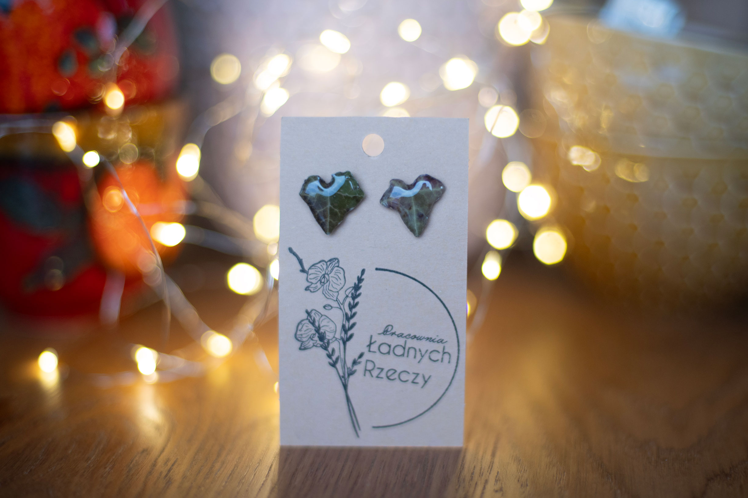 Sztyfty „LISTEK” (bluszcz) - obrazek 2