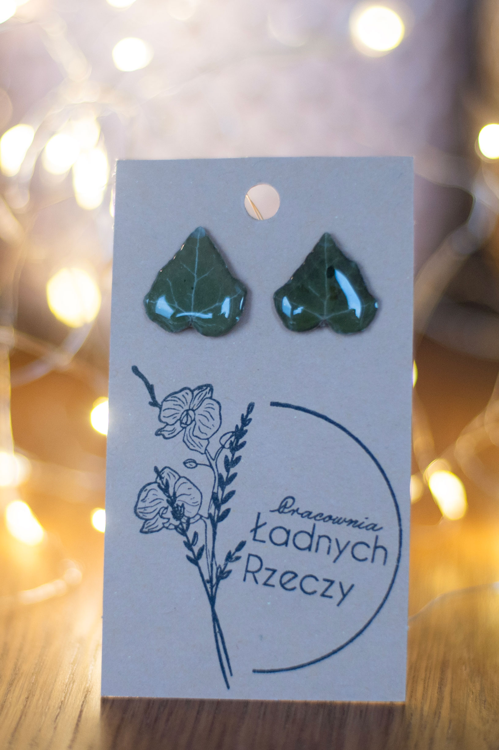 Sztyfty „LISTEK” (bluszcz) - obrazek 2