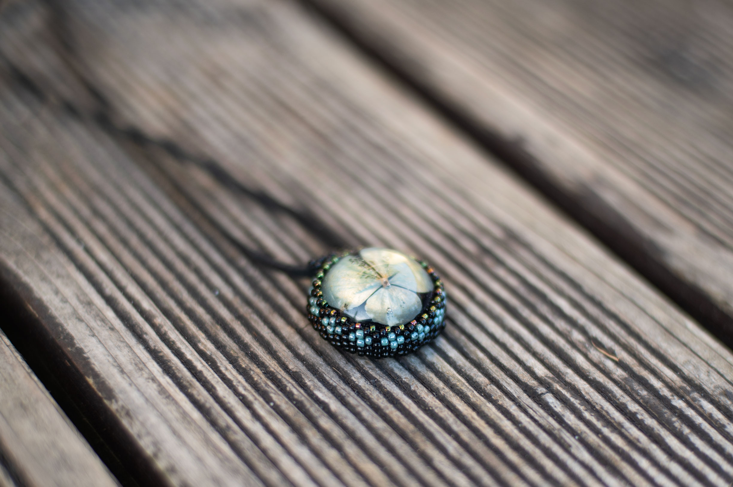 Wisiorek obszywany „GRAŻYNA” - obrazek 2