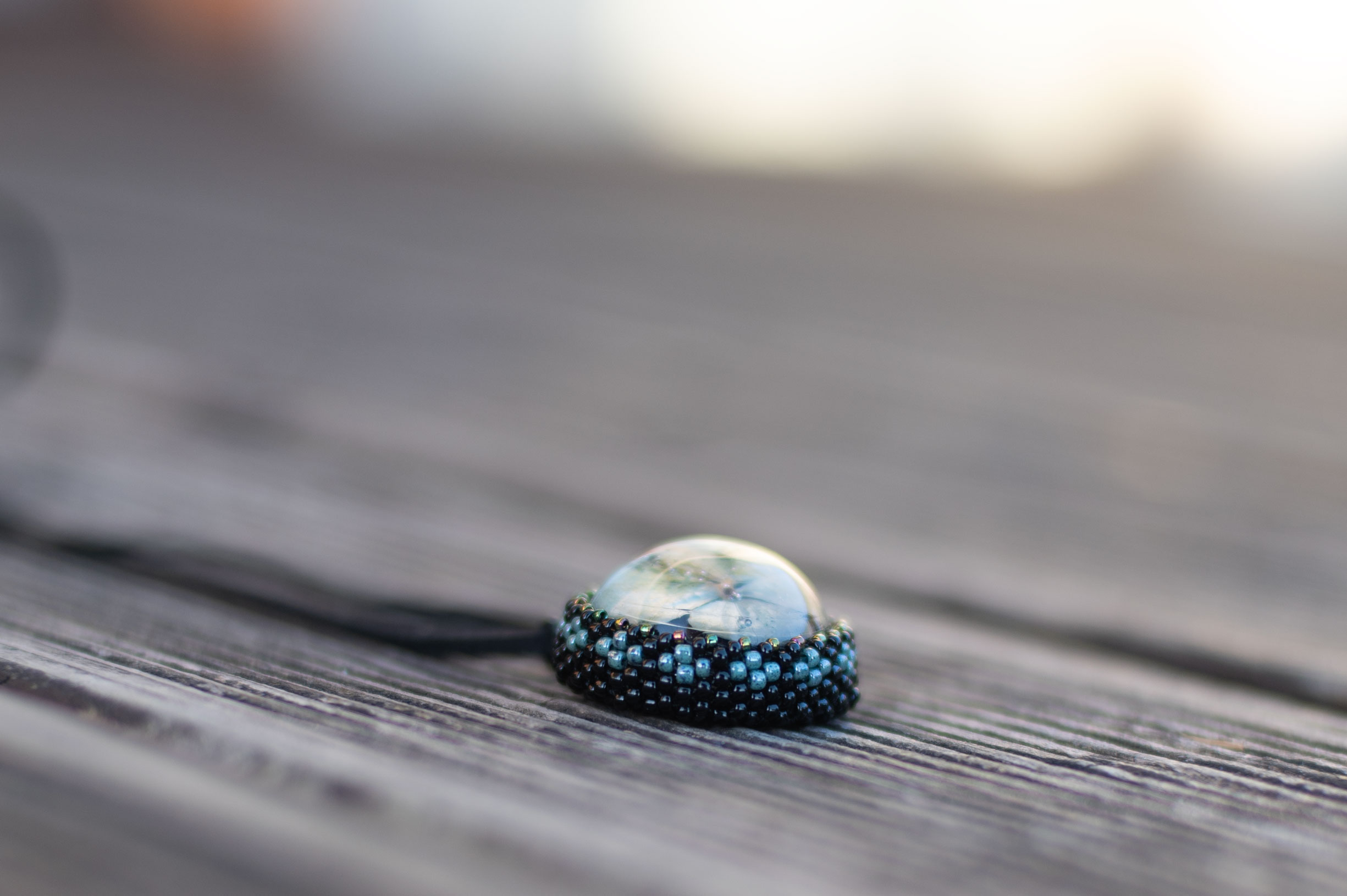 Wisiorek obszywany „GRAŻYNA” - obrazek 3