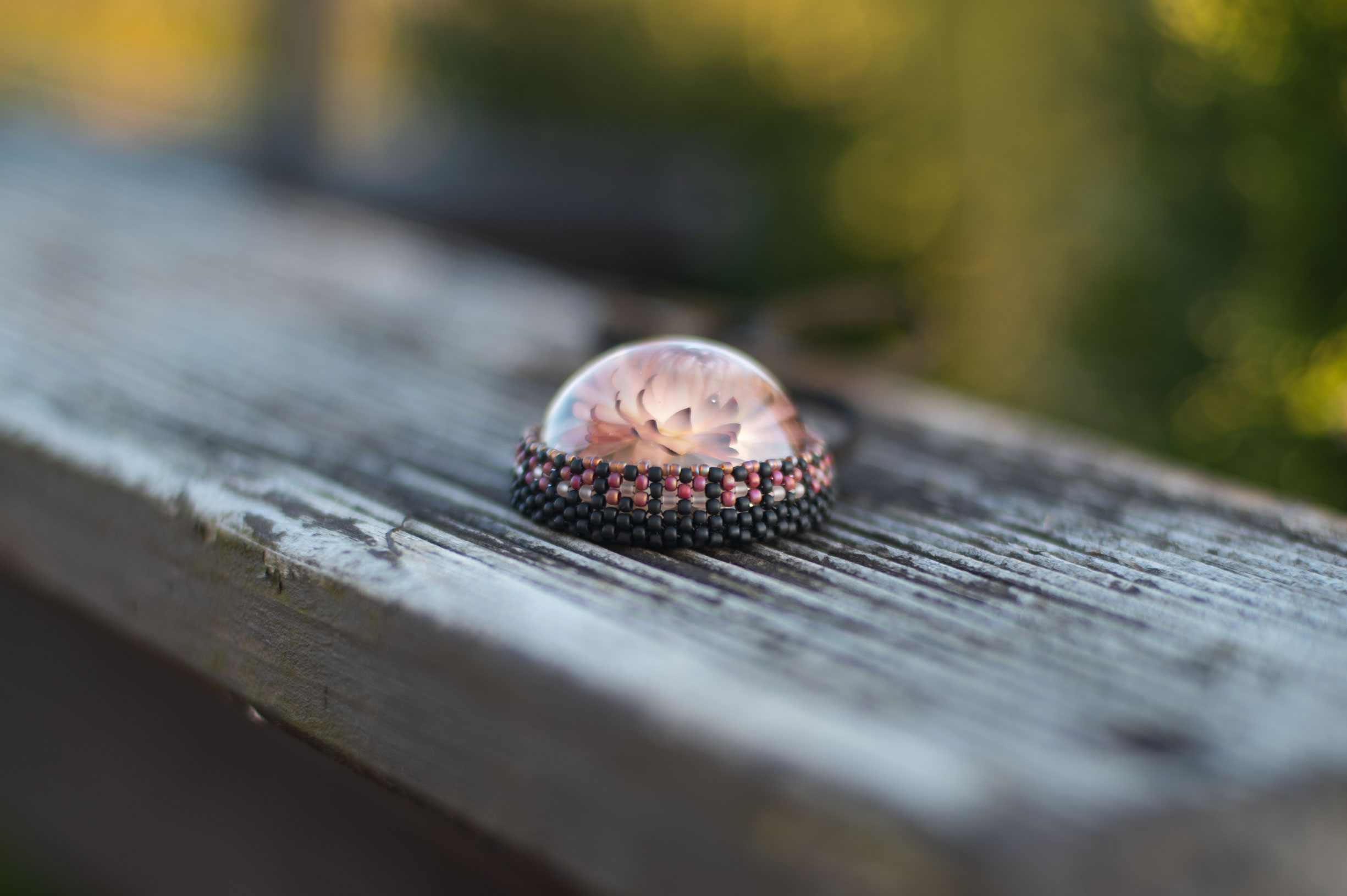 Wisiorek obszywany „MONIKA” - obrazek 2